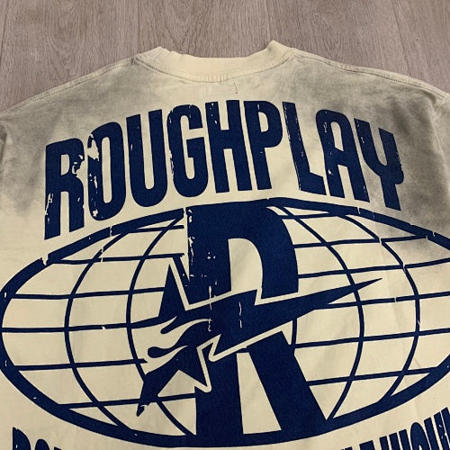 Roughplay Flame Graphic Raglan Long‑Sleeve Tee