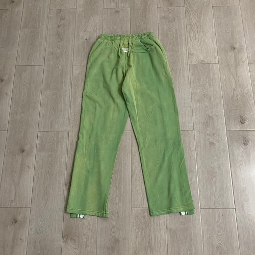 Roughplay Green Side‑Stripe Flare Sweatpants