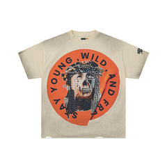 Roughplay Wolf Graphic Multi‑Color Short Sleeve T‑Shirt