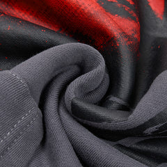 Roughplay Red Skull Graphic Hoodie