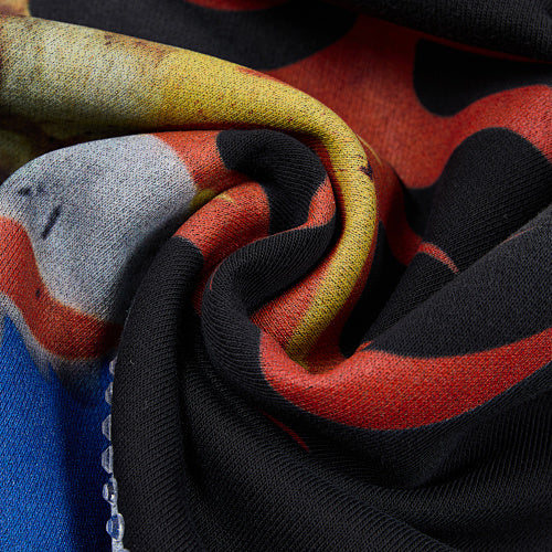 Roughplay Flame Print Pullover Hoodie