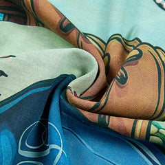 DUAA Green Baseball Graphic Short‑Sleeve T‑Shirt