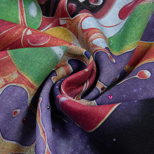 Jellybean Skull Candy Galaxy Graphic T‑Shirt