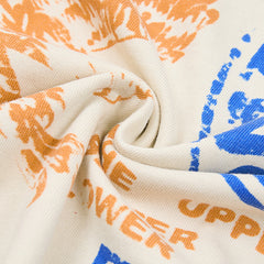 DUAA Worldwide Letter‑Graphic Washed‑Grey Short‑Sleeve T‑Shirt