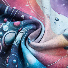 Jellybean Astronaut Galaxy Graphic Double‑Sided Print Short Sleeve T‑Shirt