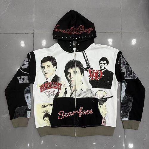 Vareallday Scarface‑Graphic Hoodie