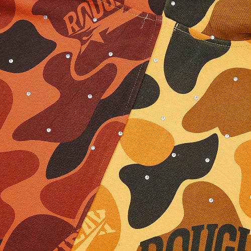 Roughplay Camouflage Graphic Zip‑Up Hoodie