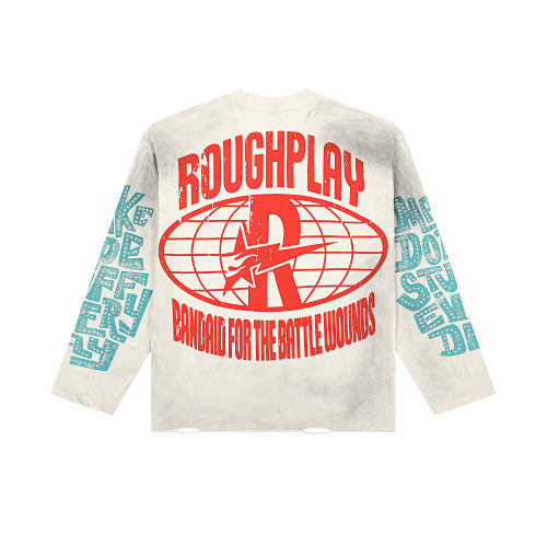 Roughplay Vintage Graphic Raglan Long Sleeve T‑Shirt