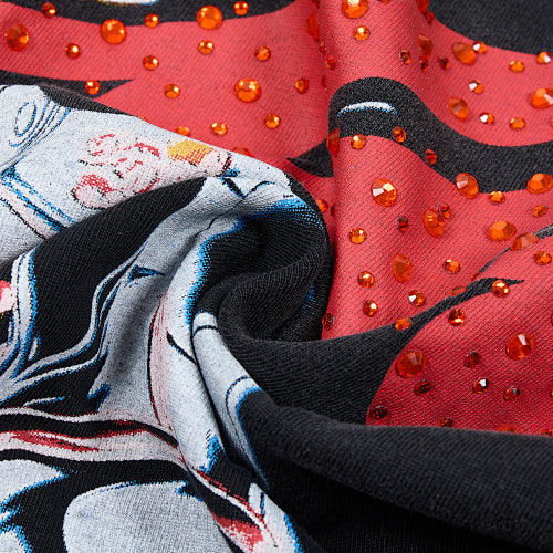 DUAA Cowboy Graphic Black Short‑Sleeve T‑Shirt