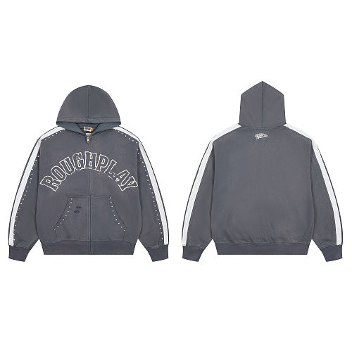 Roughplay Multi‑Color Basic Print Hoodie