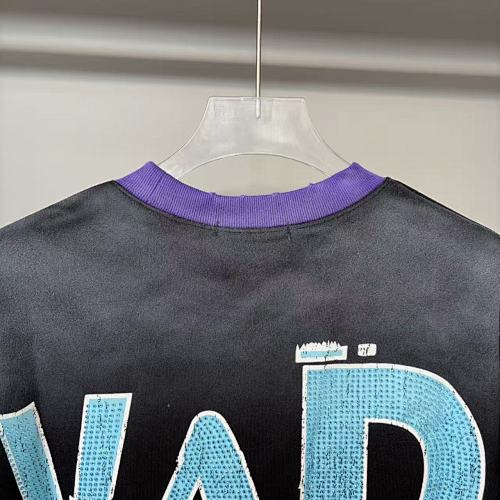 Vareallday Alien‑Graphic Purple‑Trim Ringer T‑Shirt