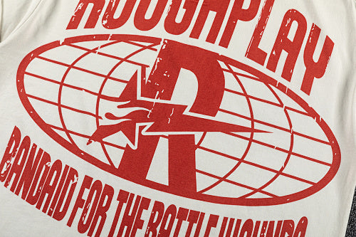Roughplay Vintage City Graphic Double‑Sided Print Short Sleeve T‑Shirt