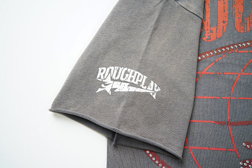 Roughplay Retro Hip‑Hop Lady Graphic Short Sleeve T‑Shirt
