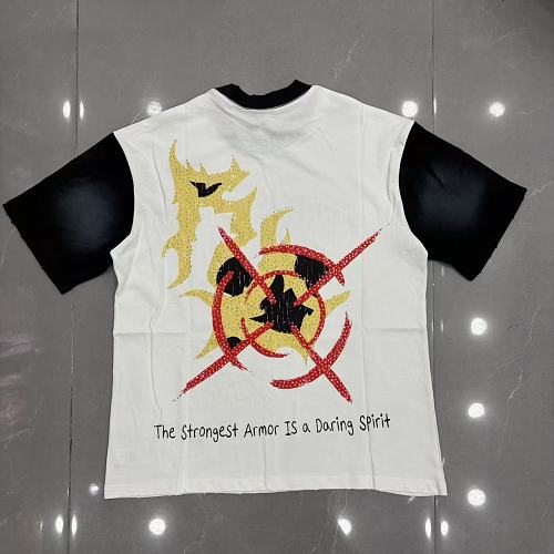 ROYAL DESERT Contrast‑Sleeve Portrait T‑Shirt