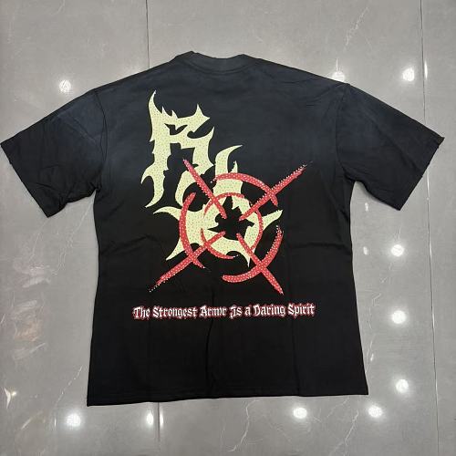 ROYAL DESERT Cowboy Rider Vintage Black T‑Shirt