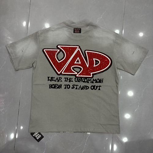 Vareallday Movie‑Graphic Washed‑Grey Short‑Sleeve T‑Shirt