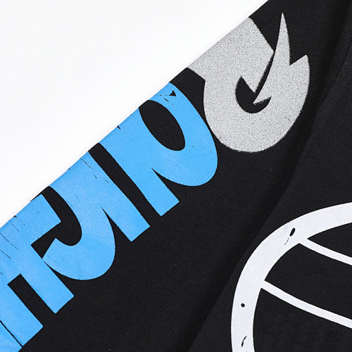 Roughplay Skeleton Graphic Raglan Long Sleeve T‑Shirt