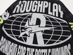 Roughplay Demon Skull Graphic Raglan Long Sleeve T‑Shirt
