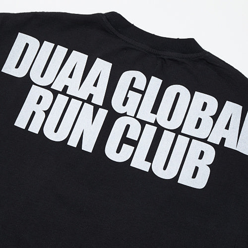DUAA Global Run‑Club Graphic Black Short‑Sleeve T‑Shirt