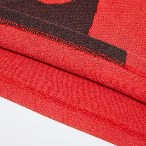 DUAA Red Panther Graphic Short‑Sleeve T‑Shirt