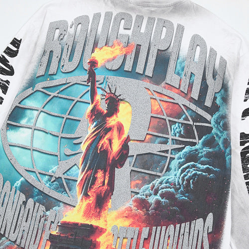 Roughplay Tie‑Dye Graphic Long‑Sleeve Top
