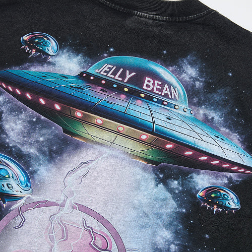 Jellybean Alien UFO Graphic Short‑Sleeve T‑Shirt
