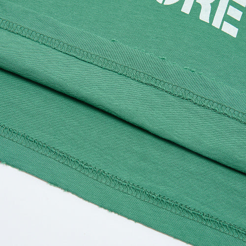 DUAA Green‑Blue Raglan Short‑Sleeve T‑Shirt