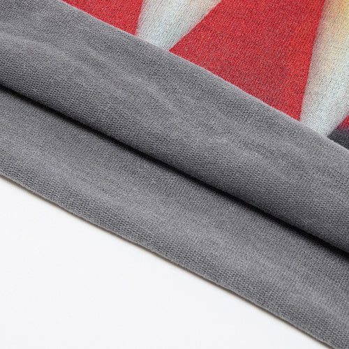 Roughplay Red Graphic Long‑Sleeve T‑Shirt