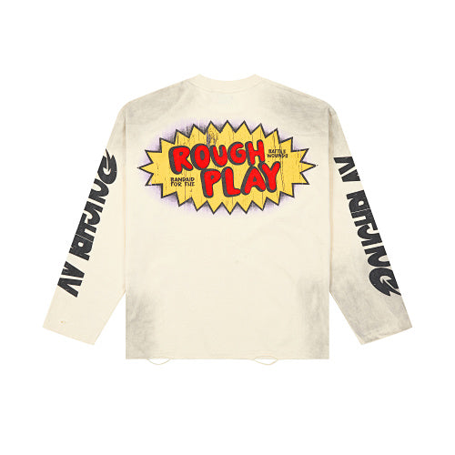 Roughplay Vintage Graffiti Long‑Sleeve Top