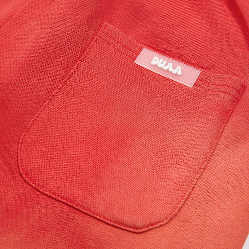 DUAA Red Gradient Graphic Street Sweatpants