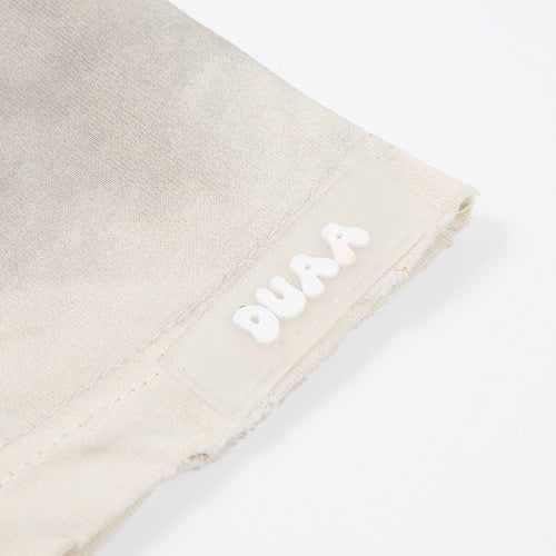 DUAA Vintage‑Wash Graphic Off‑White Short‑Sleeve T‑Shirt