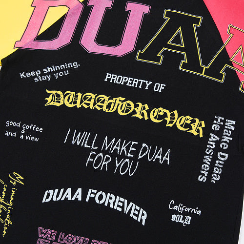 DUAA Color‑Block Raglan Short‑Sleeve T‑Shirt