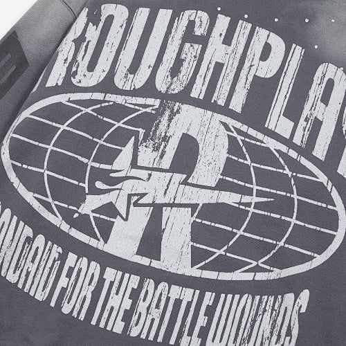 Roughplay Red Skull Graphic Hoodie