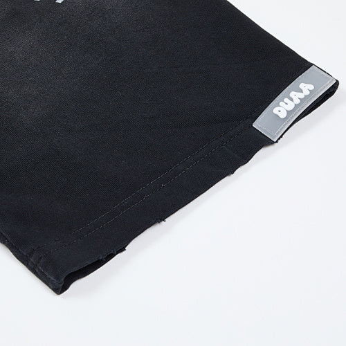 DUAA Cowboy Graphic Black Short‑Sleeve T‑Shirt
