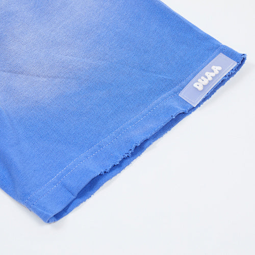 DUAA Portrait‑Graphic Blue Short‑Sleeve T‑Shirt