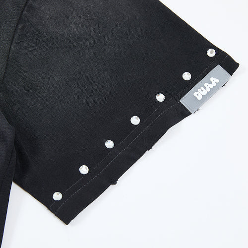 DUAA Motorcycle Graphic Black T‑Shirt