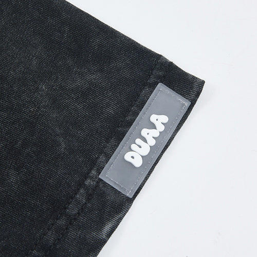DUAA 1993 Vintage Wheel Graphic Black Short‑Sleeve T‑Shirt