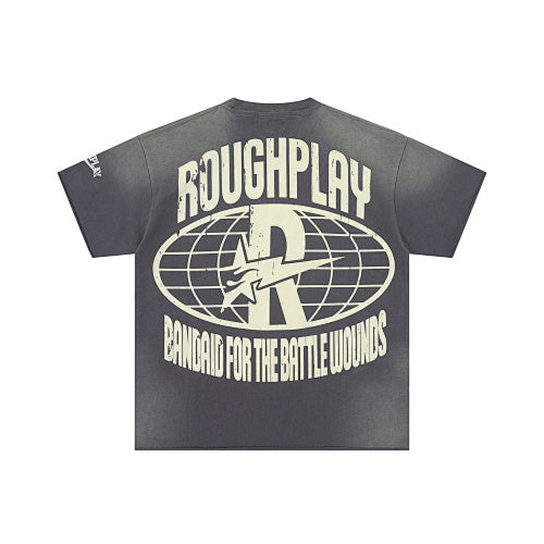 Roughplay Wolf Graphic Multi‑Color Short Sleeve T‑Shirt