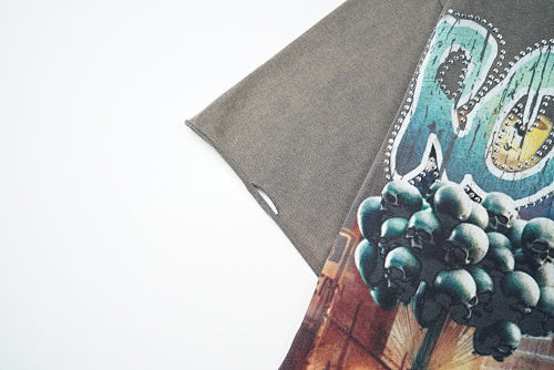 Roughplay Urban Skull Graphic Short Sleeve T‑Shirt