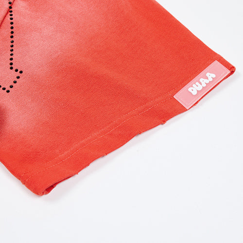 DUAA Racer Graphic Red Short‑Sleeve T‑Shirt