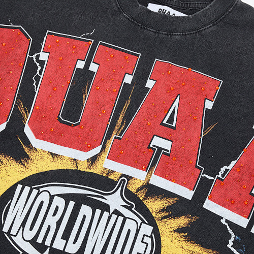 DUAA Worldwide Graphic Black Short‑Sleeve T‑Shirt