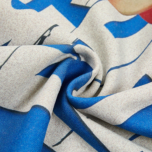 Roughplay Flame Graphic Raglan Long‑Sleeve Tee