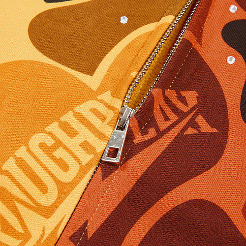 Roughplay Camouflage Graphic Zip‑Up Hoodie