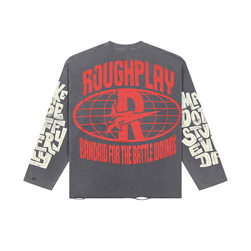 Roughplay Vintage Graphic Raglan Long Sleeve T‑Shirt