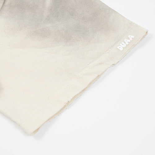 DUAA Vintage‑Wash Graphic Off‑White Short‑Sleeve T‑Shirt