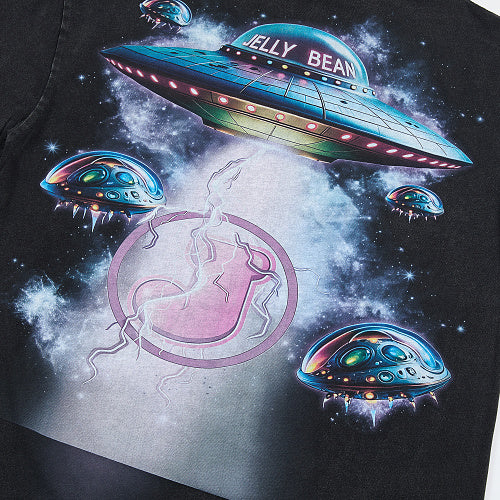 Jellybean Alien UFO Graphic Short‑Sleeve T‑Shirt