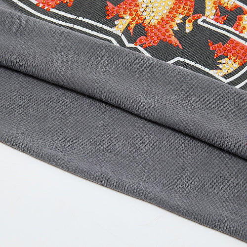 DUAA Bull Snake Graphic Dark Grey T‑Shirt