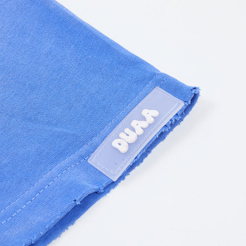 DUAA Portrait‑Graphic Blue Short‑Sleeve T‑Shirt