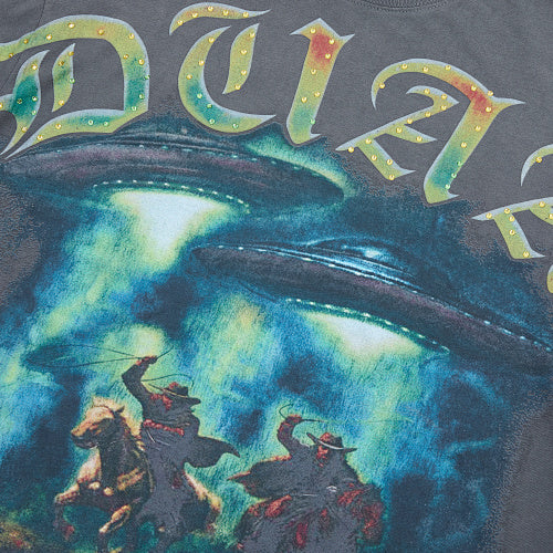 DUAA Band Graphic Dark‑Grey Short‑Sleeve T‑Shirt
