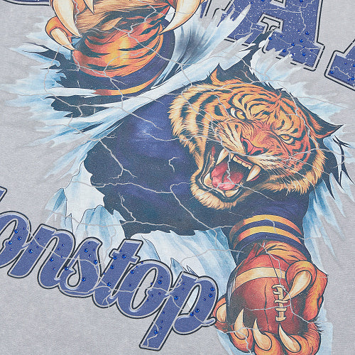 DUAA Tiger Graphic Grey T‑Shirt